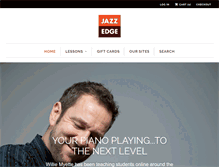 Tablet Screenshot of jazzedge.com